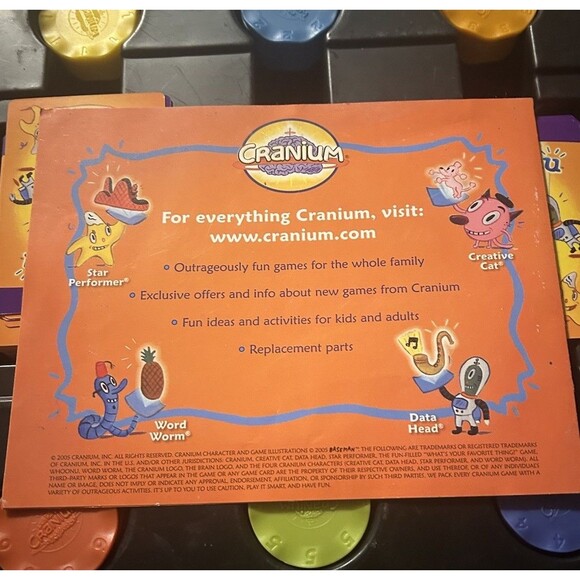 Vintage 2005 - Cranium WHOONU - What’s Your Favorite Thing Game - NO ENVELOPE - Picture 4 of 6